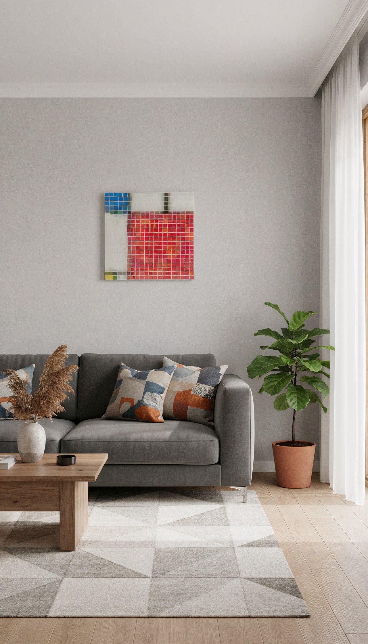 Echoes - "Composition with Red, Blue and Yellow"